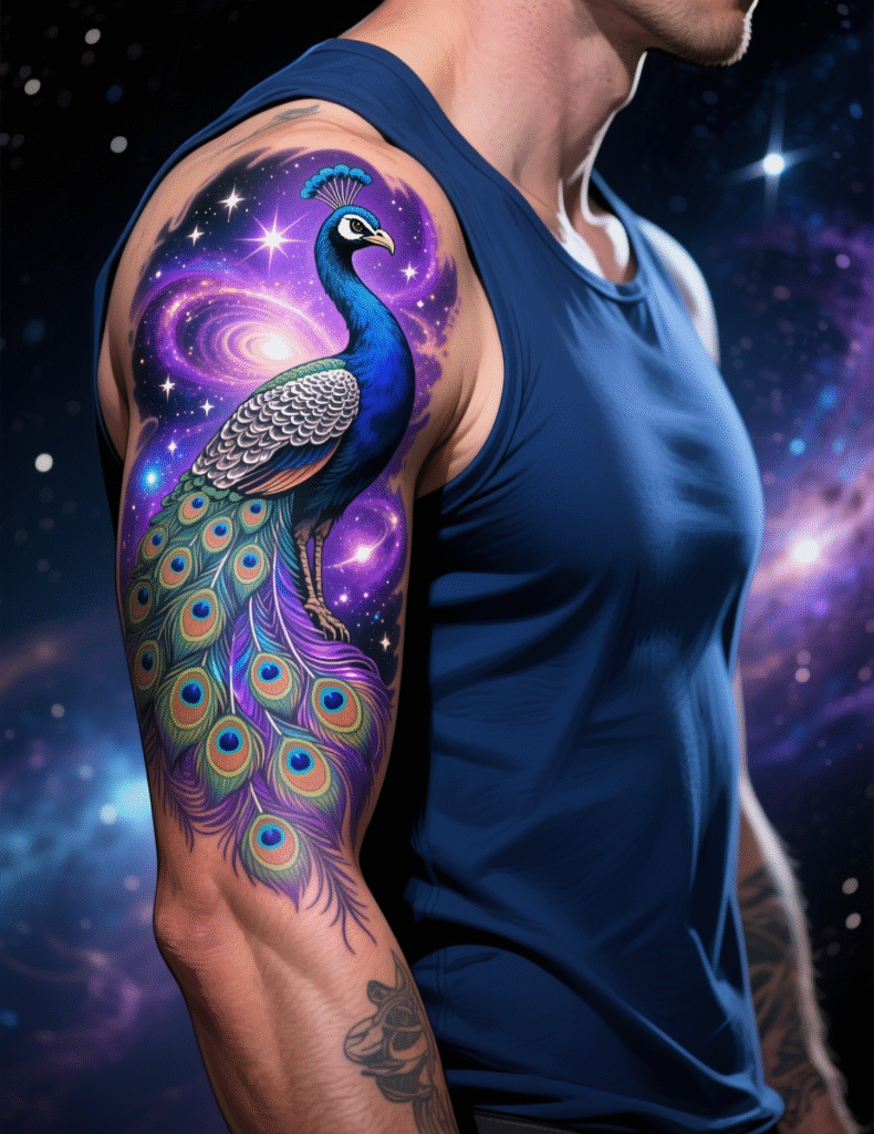 20+ Vibrant Plumage Peacock Sleeve Tattoos