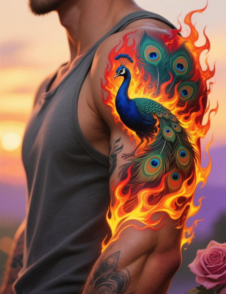 20+ Vibrant Plumage Peacock Sleeve Tattoos