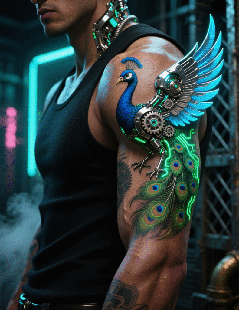 20+ Vibrant Plumage Peacock Sleeve Tattoos
