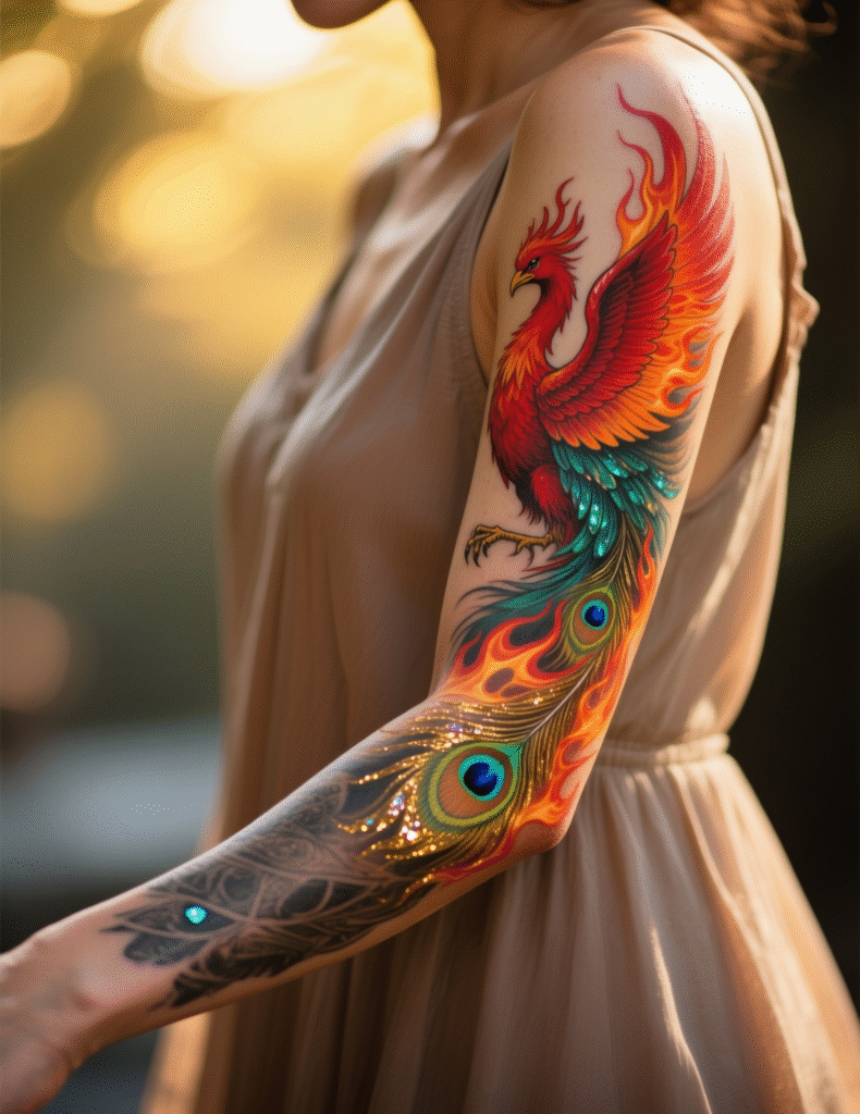 20+ Vibrant Plumage Peacock Sleeve Tattoos
