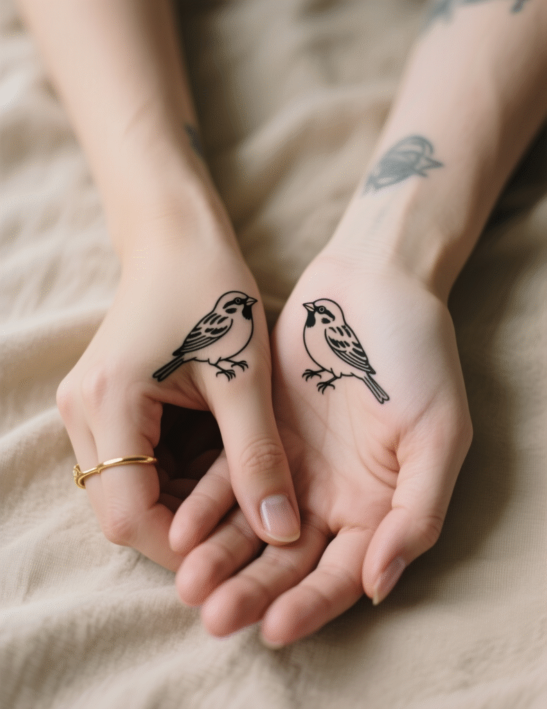 20+ Small Sparrow Tattoos for a Minimalist Look