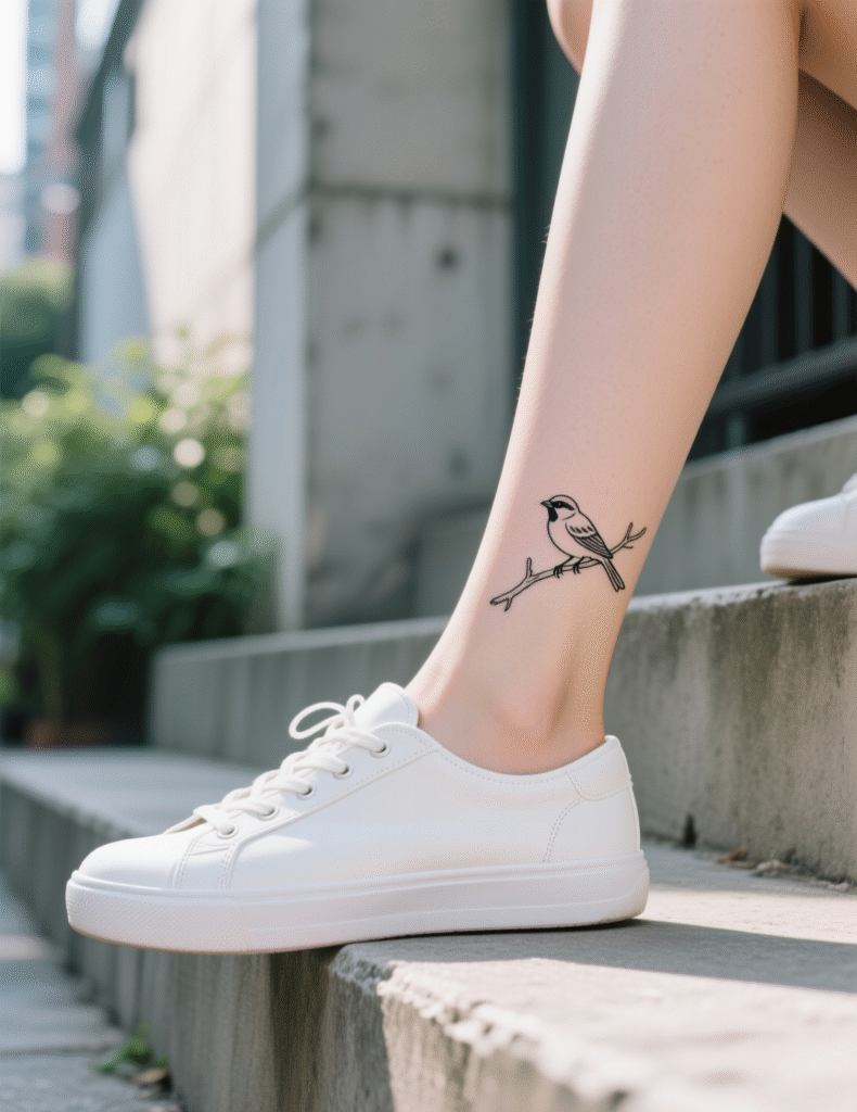 20+ Small Sparrow Tattoos for a Minimalist Look