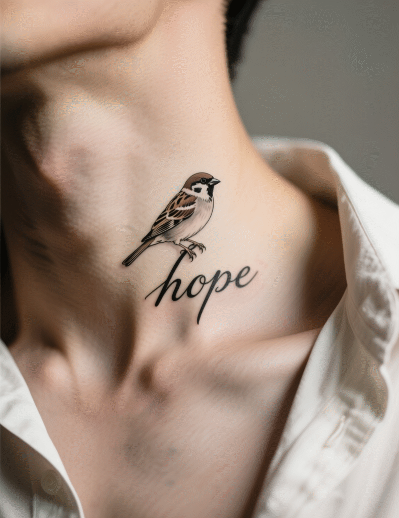20+ Small Sparrow Tattoos for a Minimalist Look