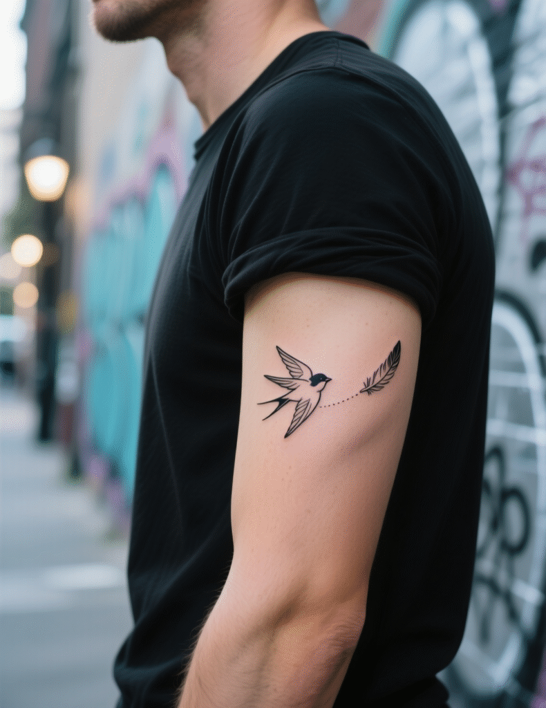 20+ Small Sparrow Tattoos for a Minimalist Look