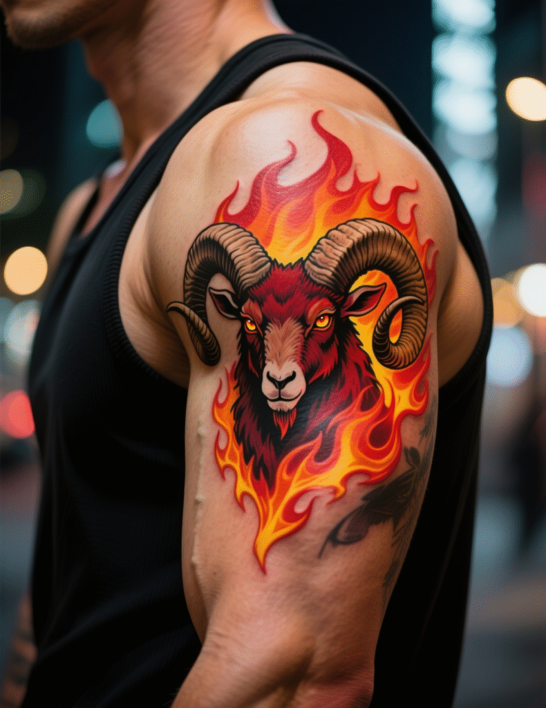20+ Aries Ram Tattoo Designs