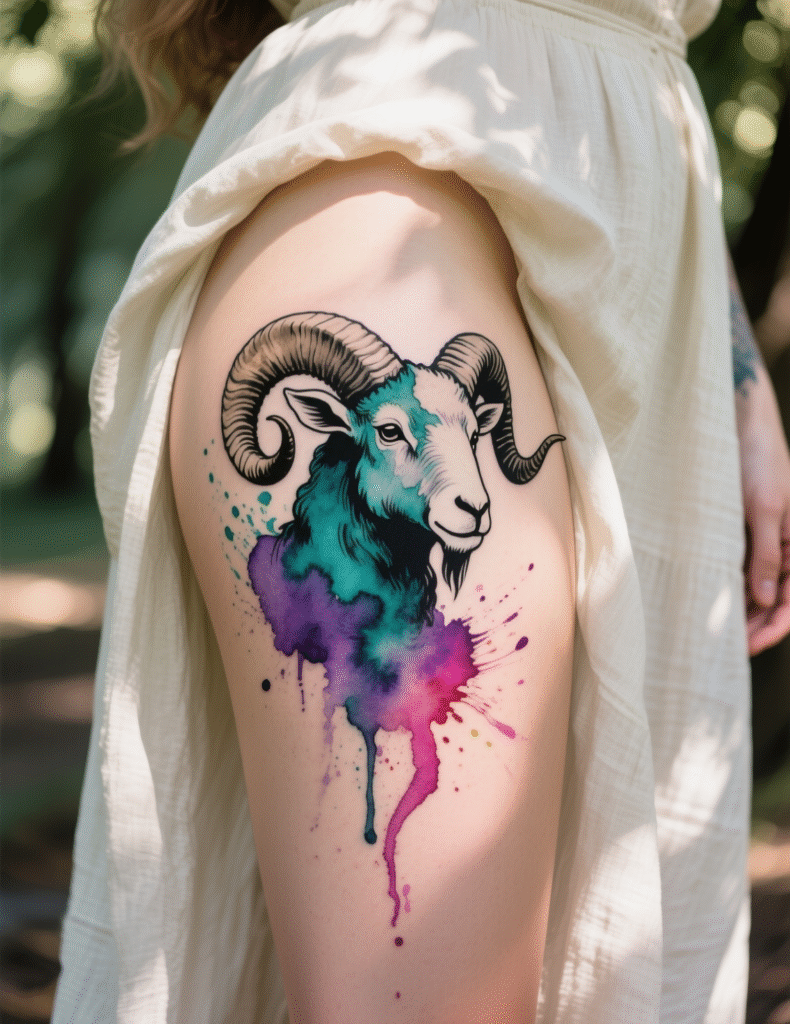 20+ Aries Ram Tattoo Designs