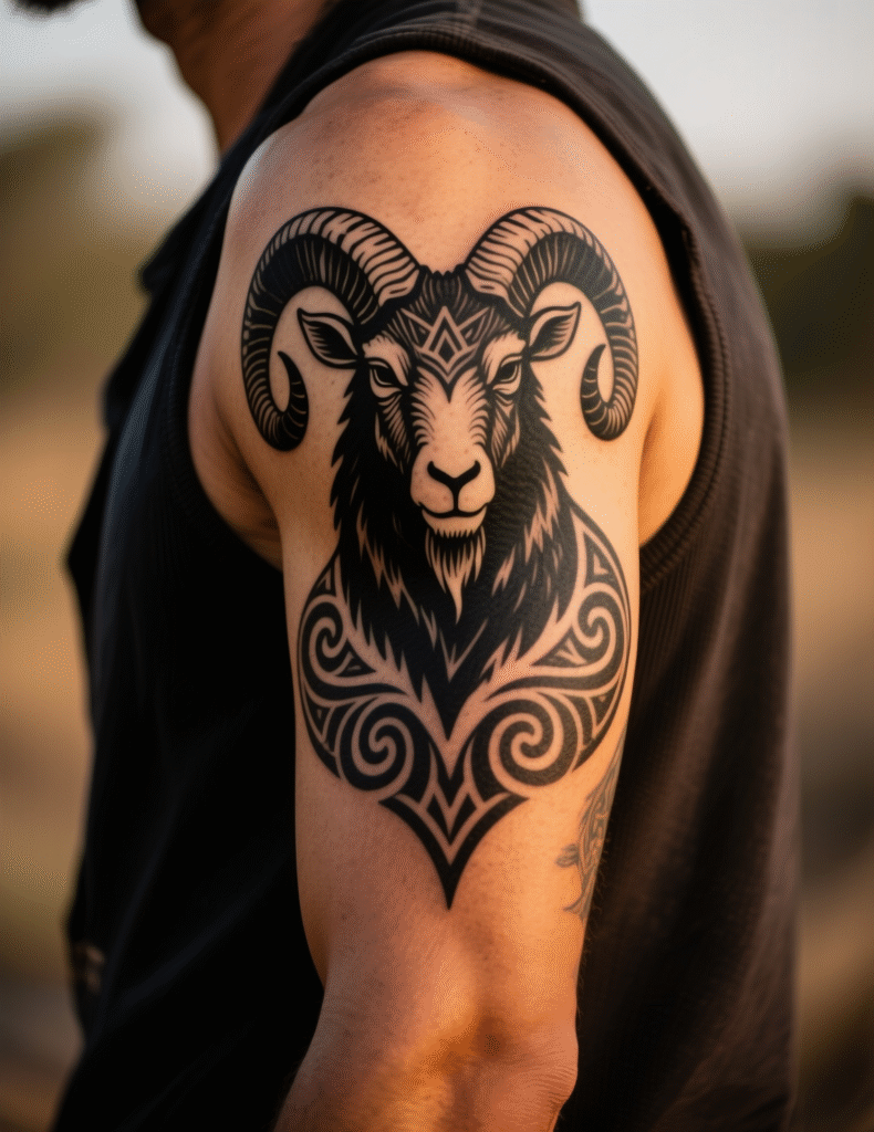 20+ Aries Ram Tattoo Designs