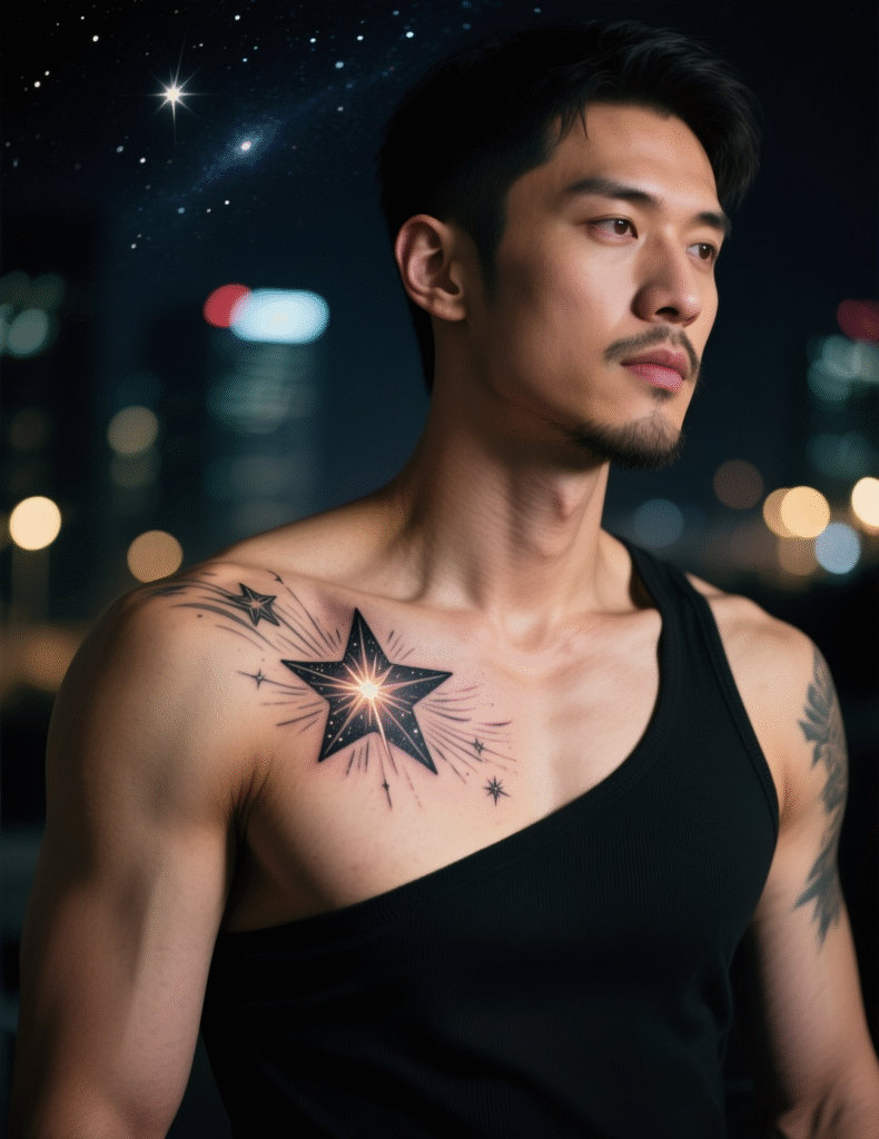 20+ Legendary Star Tattoo Designs for Men With Timeless Appeal