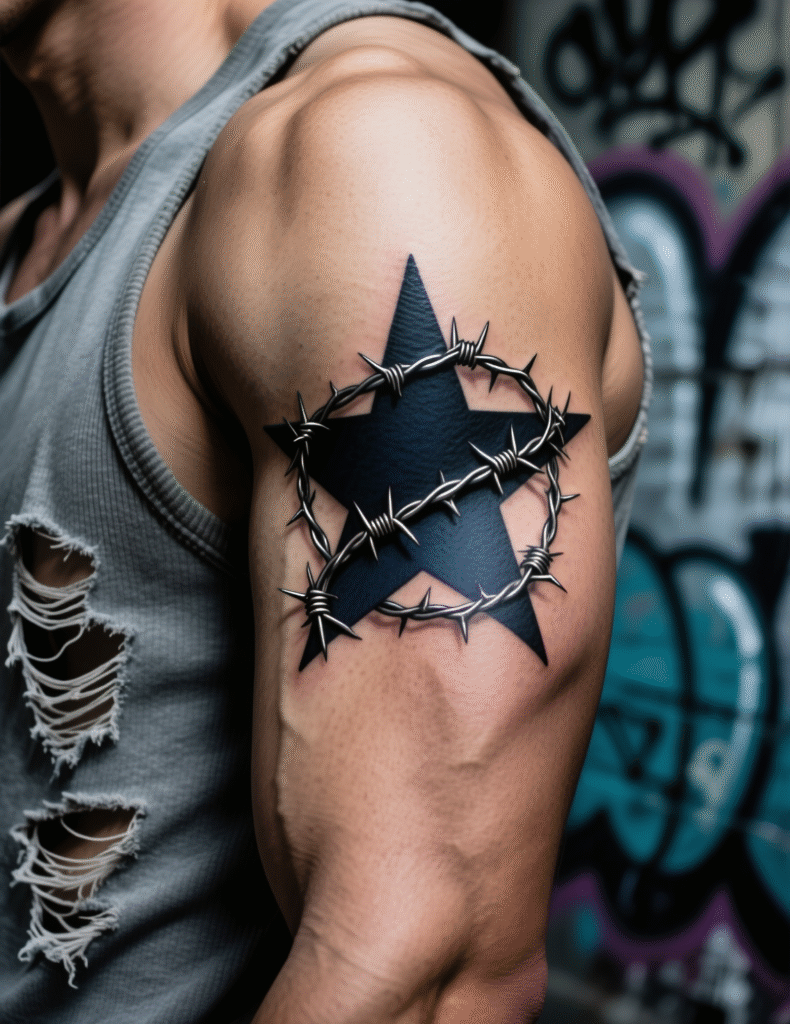 20+ Legendary Star Tattoo Designs for Men With Timeless Appeal