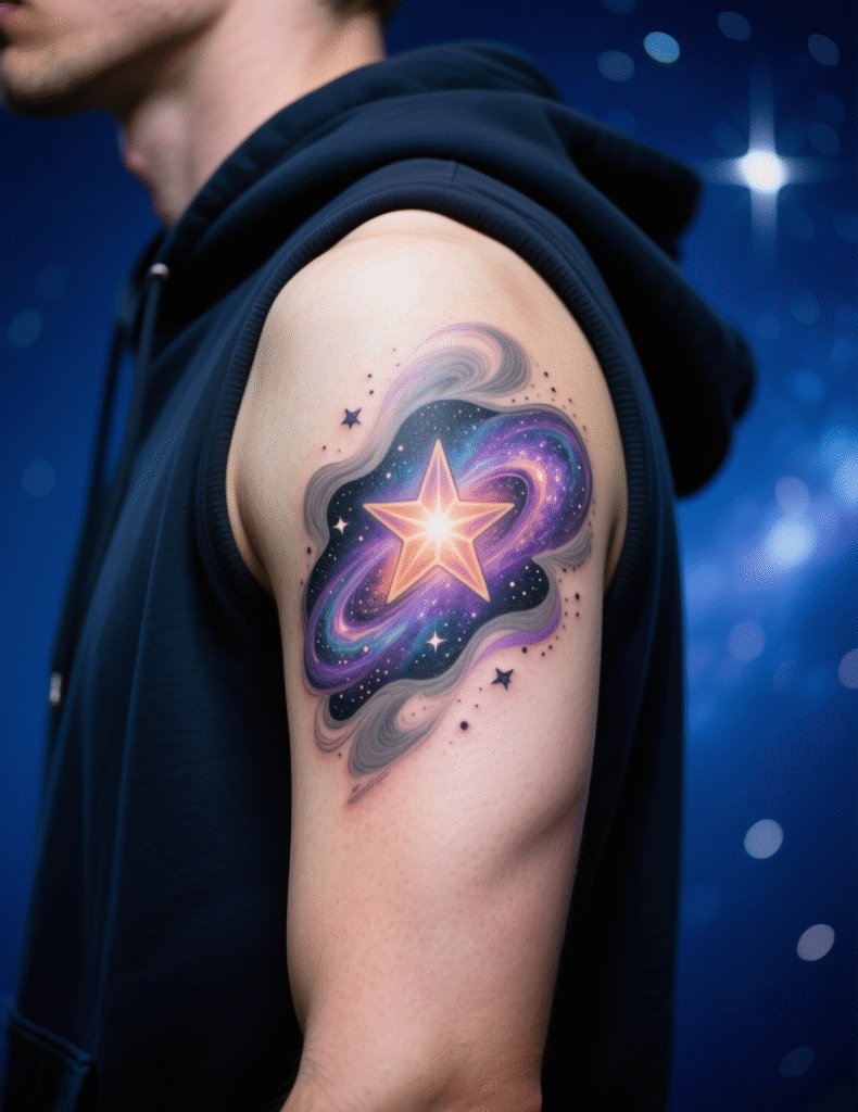 20+ Legendary Star Tattoo Designs for Men With Timeless Appeal