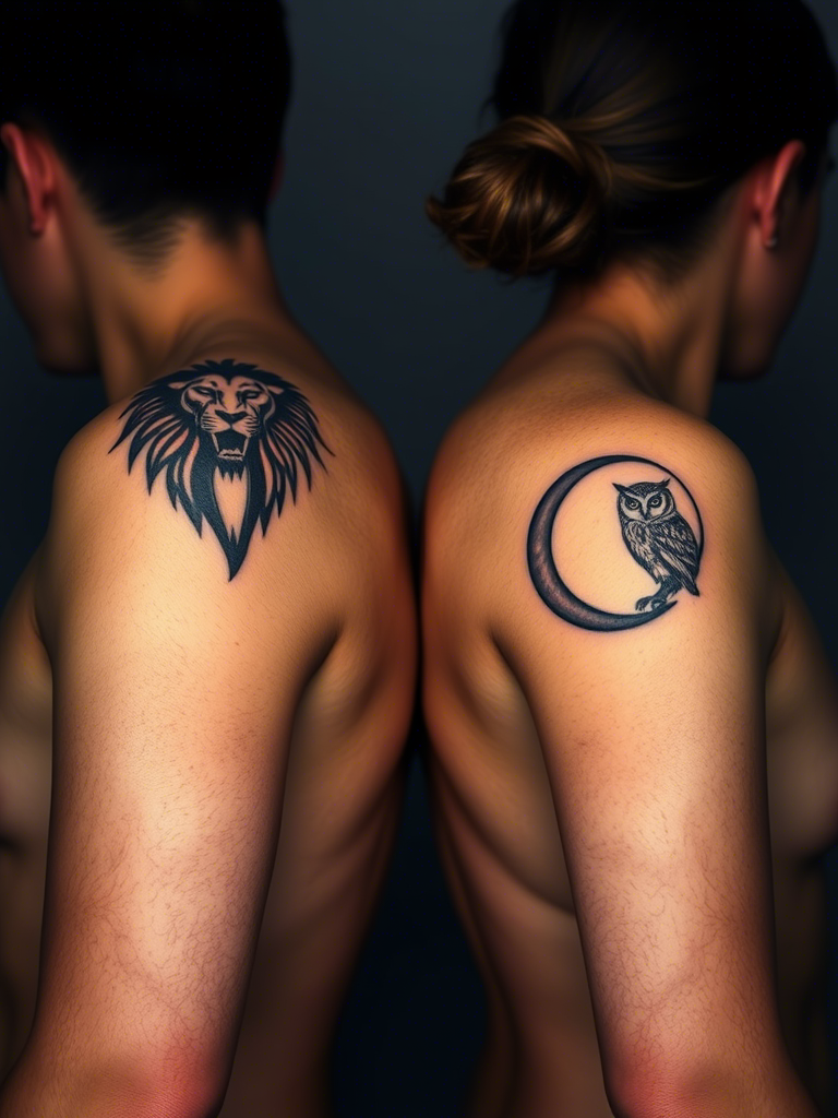20+ Sun and Moon Couple, Friendship Tattoos That’ll Make You Believe in Cosmic Connections