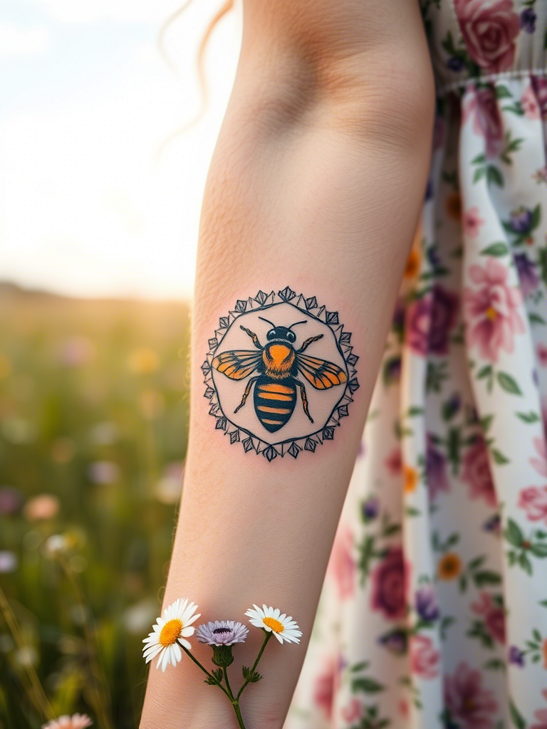 20+ Traditional Bee Tattoos