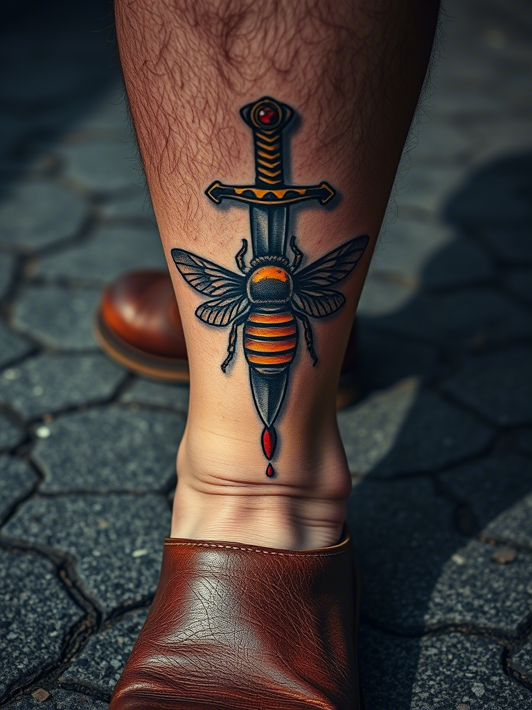 20+ Traditional Bee Tattoos