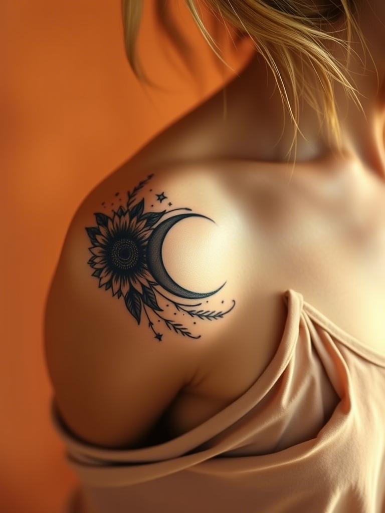 20+ Sun and Moon Couple, Friendship Tattoos That’ll Make You Believe in Cosmic Connections