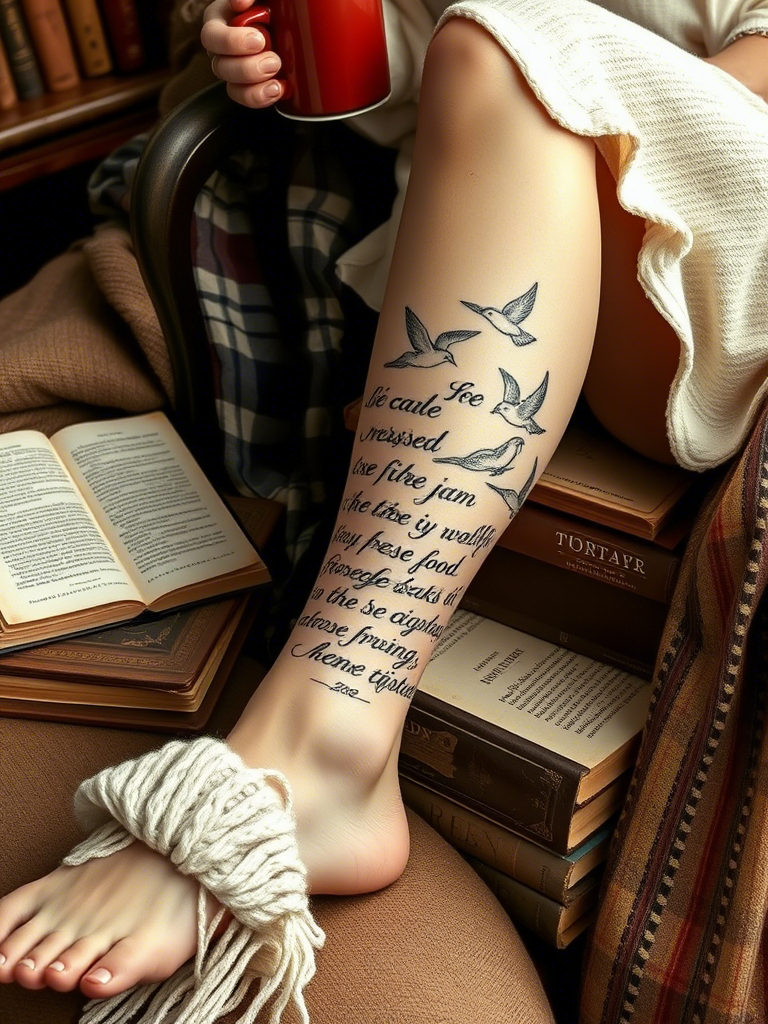 20+ Stunning Leg Sleeve Tattoo Designs for Women